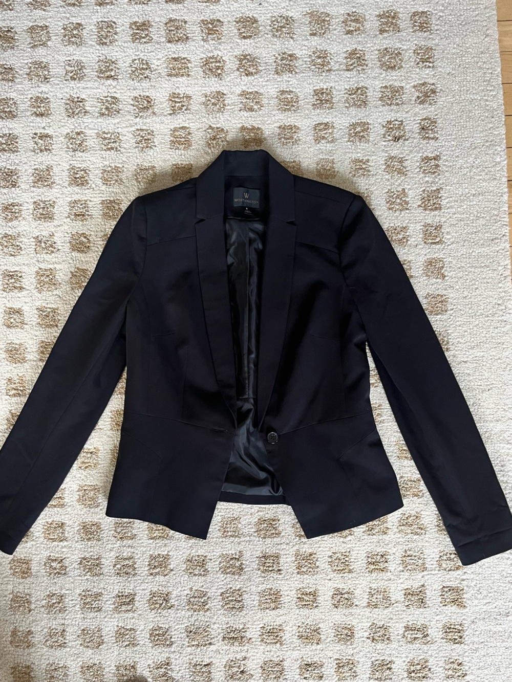 NWOT Worthington Black Women's Single-Button Blazer